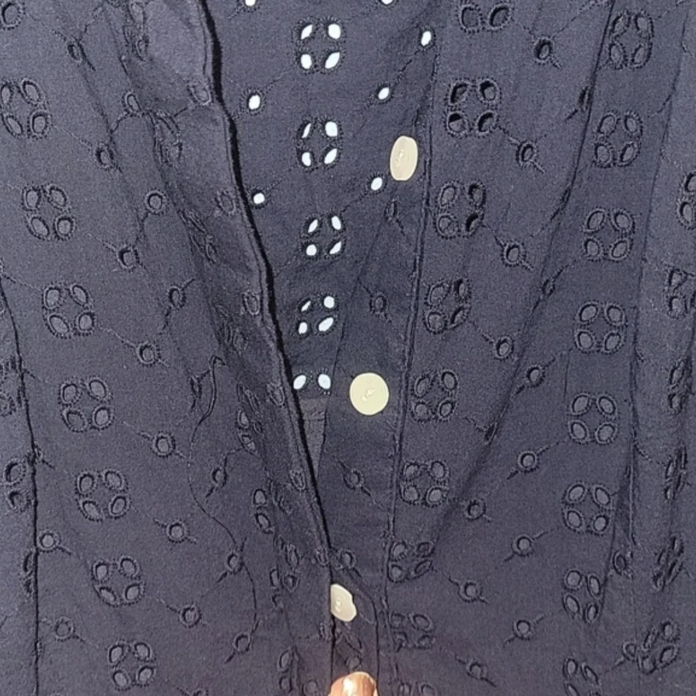 J.Crew Elegant Dark Blue Lace Sleeveless Dress